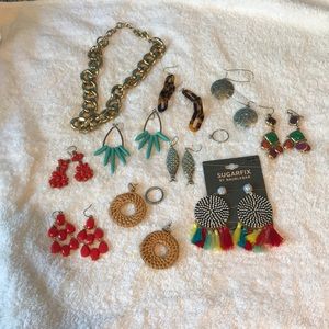 Bunch of earrings